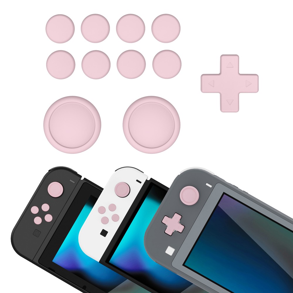 PlayVital Case Button Covers Thumb Grip Set for Nintendo Switch/OLED/Switch Lite