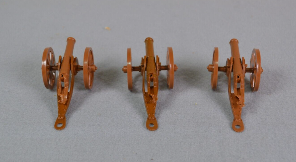 Marx 54mm Civil War Cannons Tan