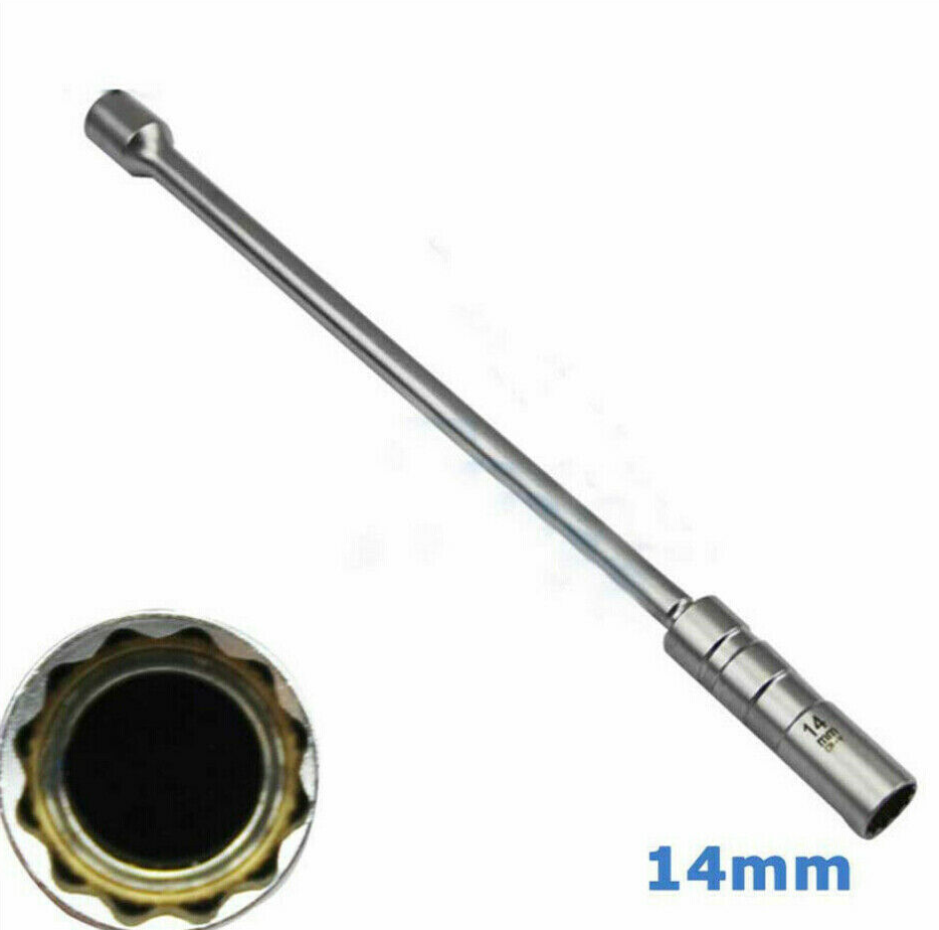 1X 14mm 3/8"Drive Thin Wall Joint Auto Car Spark Plug Sleeve Socket Removal Tool