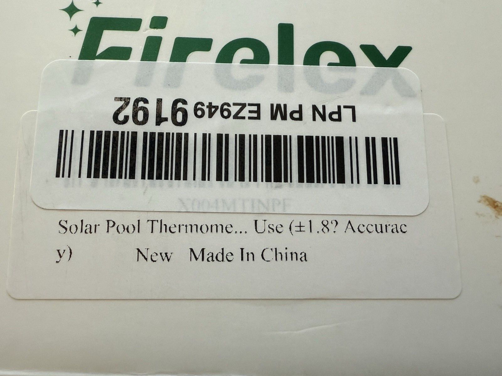 Firelex Wireless Solar Pool Thermometer Indoor & Outdoor Monitoring