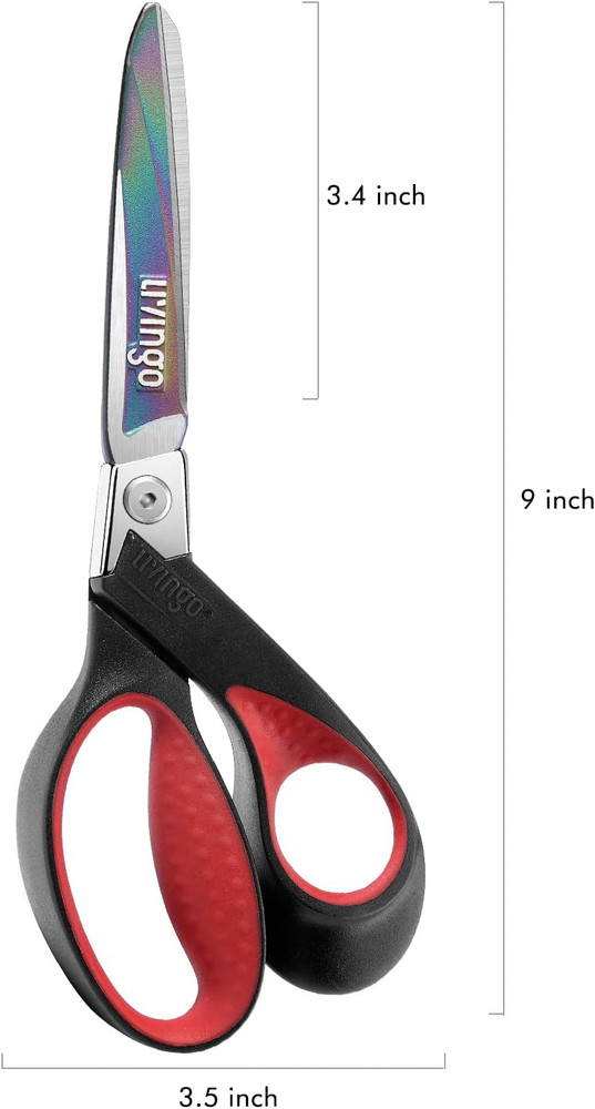 Industrial Scissors Heavy Duty: 9" Multipurpose Shears Sharp Stainless Steel