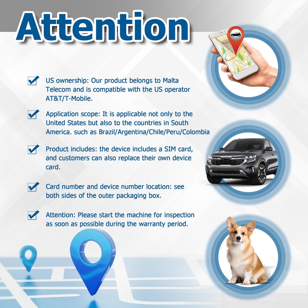 GT08 4G-LTE GPS Vehicle Tracking Device Support Android & IOS APP Low Monthly