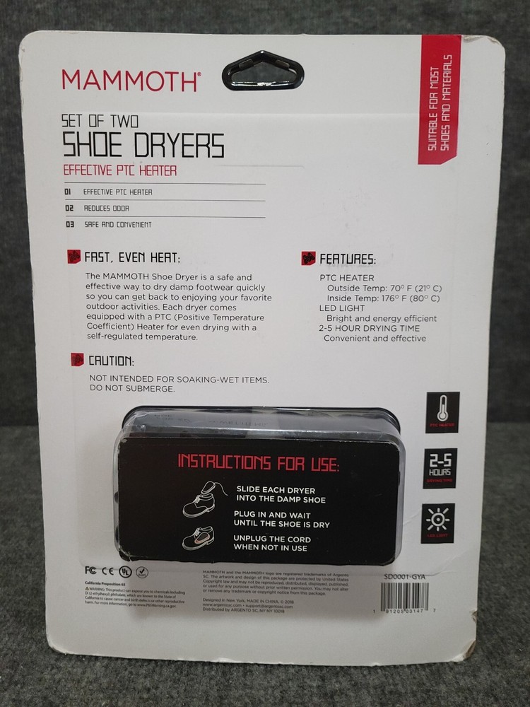 Mammoth SHOE DRYERS