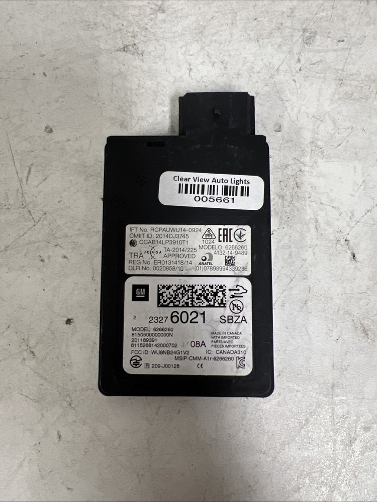 OEM 2016 2017 GM GMC OBSTACLE DETECTION CONTROL MODULE #23276021