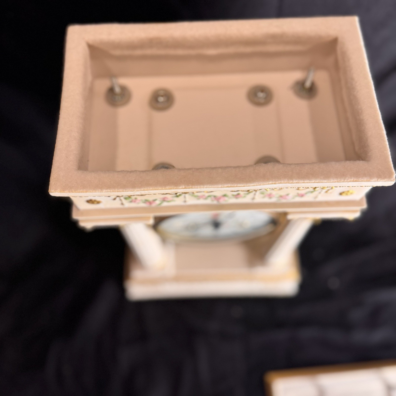 Franklin Mint & Hermle Empress Josephine bisque-porcelain clock