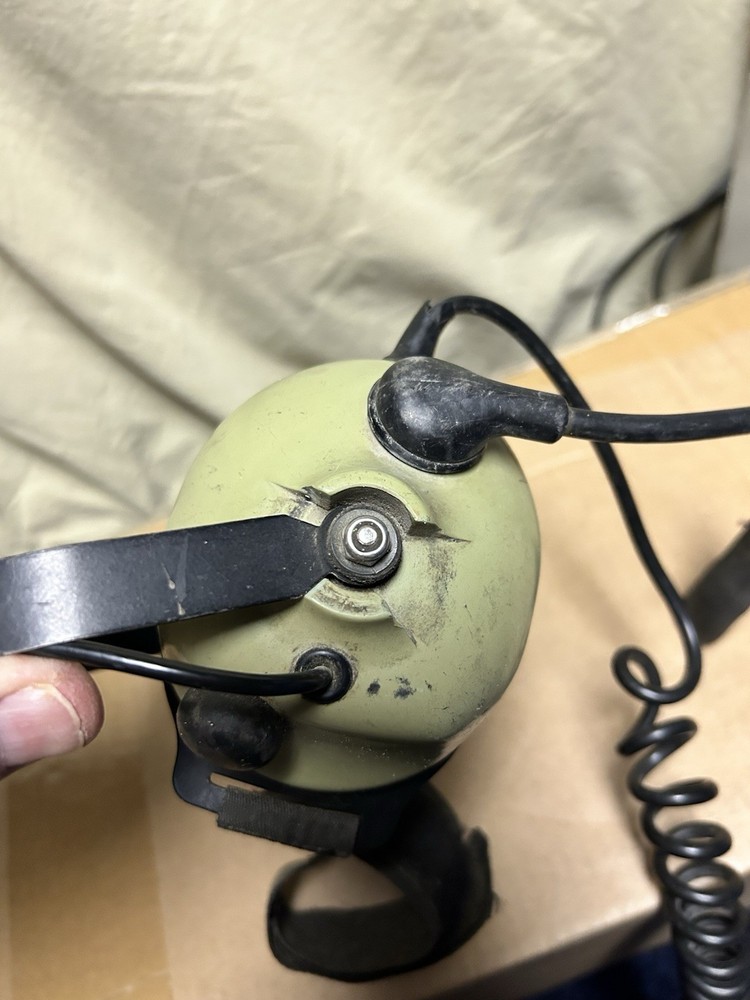 DAVID CLARK MODEL H6240-07 Aviation Pilot Head Headset Untested