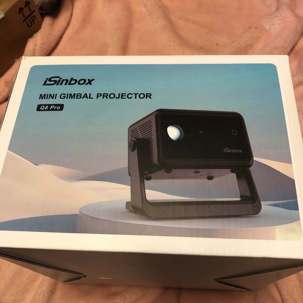 [Auto Focus] Mini Projector with WiFi6 Bluetooth,135°Rotatable Portable iSinbox