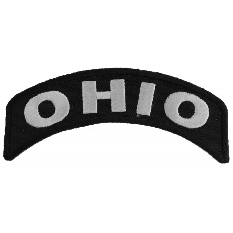 Patch, Small Rocker (Iron-On), Ohio State Patch, 4" x 1.75"