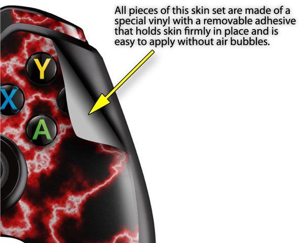Electrify Red Skin Set fits XBOX One Console Controllers