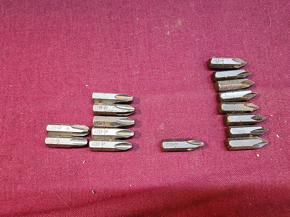 Apex 480 Hex Insert Bits Phillips #1,2,3,4 (16pcs)