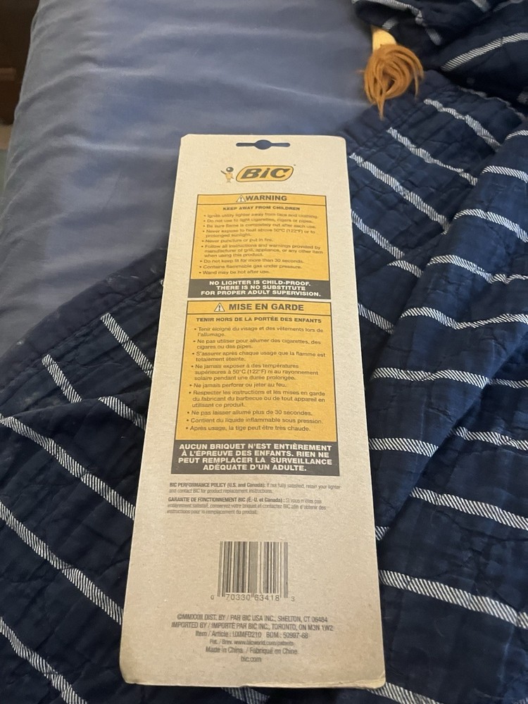 New BIC Multi-purpose Classic Edition Lighter & Flex Wand Lighter, 2-Pack NIP