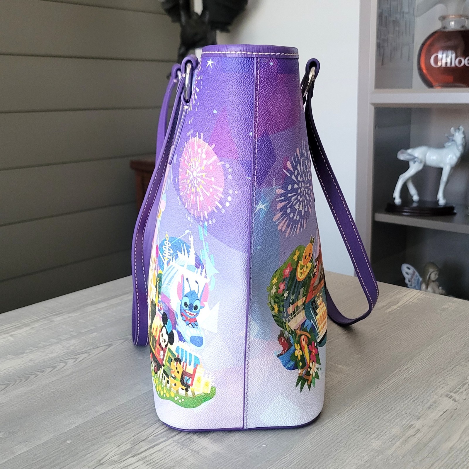 Disney Dooney & Bourke Disney Parks Joey Chou Castle Tote Bag Large NWOT