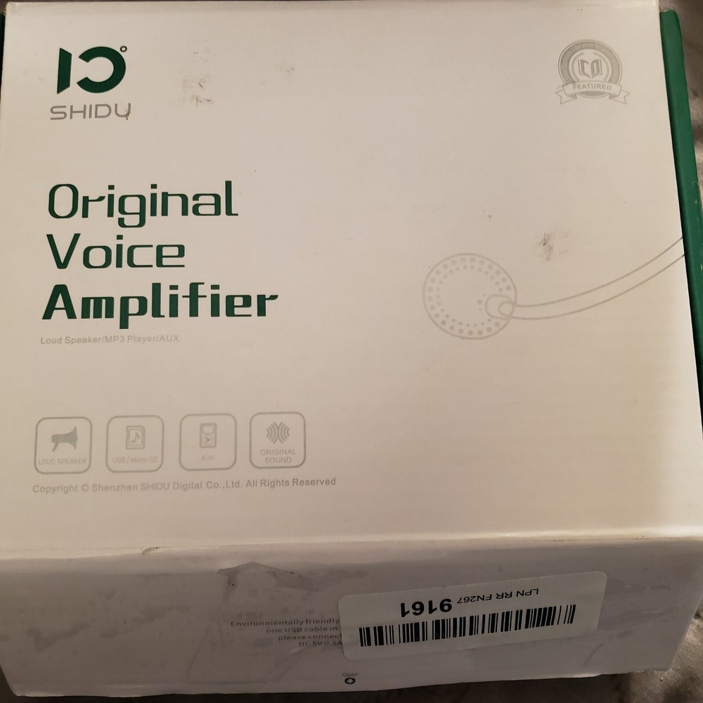 Shidu M100 SD-M100 Black Wireless Bluetooth Original Voice Amplifier