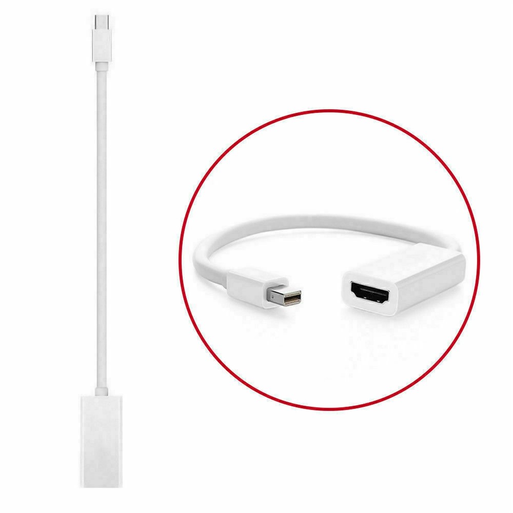 Mini DP Thunderbolt To HDMI Cable Converter For MacBook Surface Mac iMac