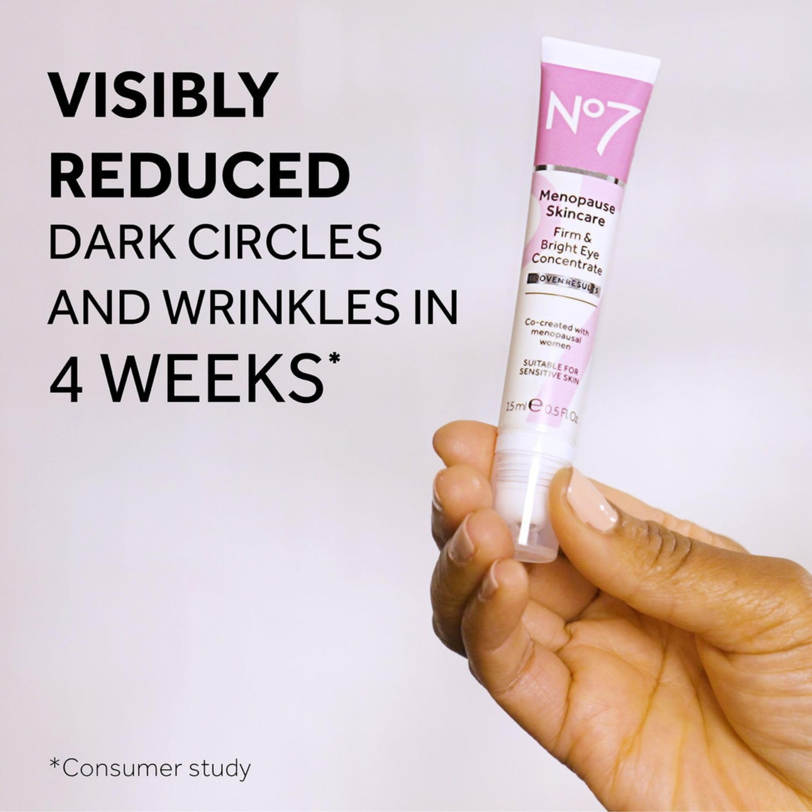 No7 Menopause Skincare Firm & Bright Eye Concentrate - Revitalizing Eye Cream