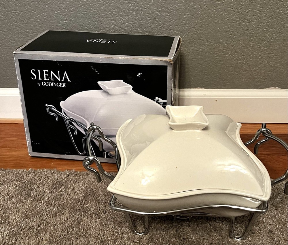 Siena Godinger Covered Baker With Rack And Candle