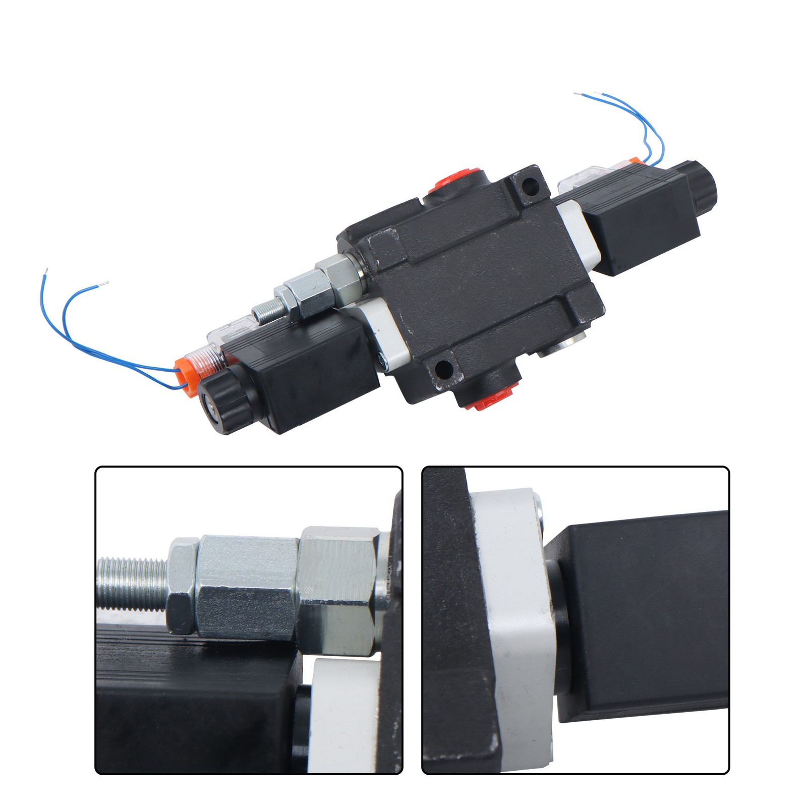 1 Spool 3600 PSI Solenoid Hydraulic Control Valve Double Acting 13 GPM 12V DC