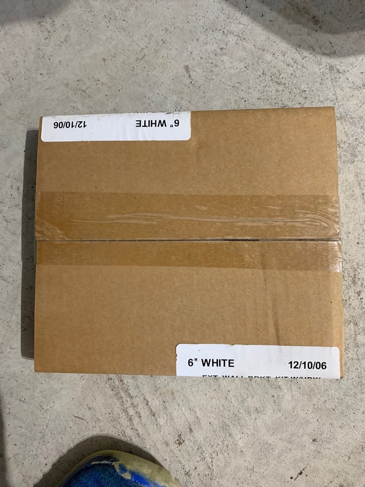 Draper 6” White Wall Bracket Kit - New! #227212