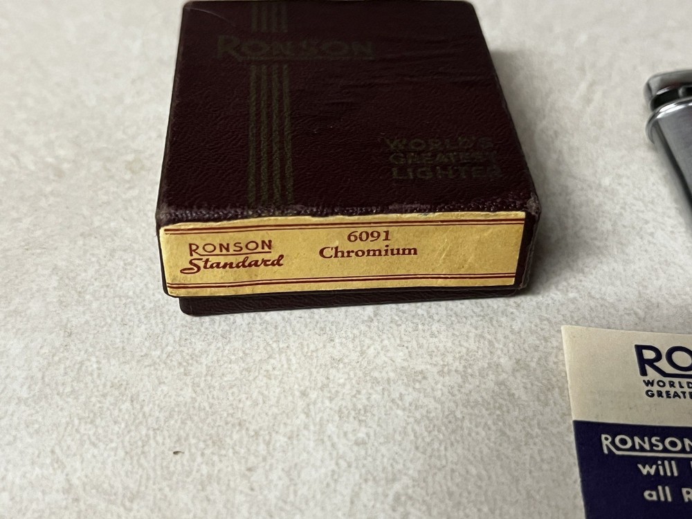 Vintage Cigarette Lighter With Box & Paperwork