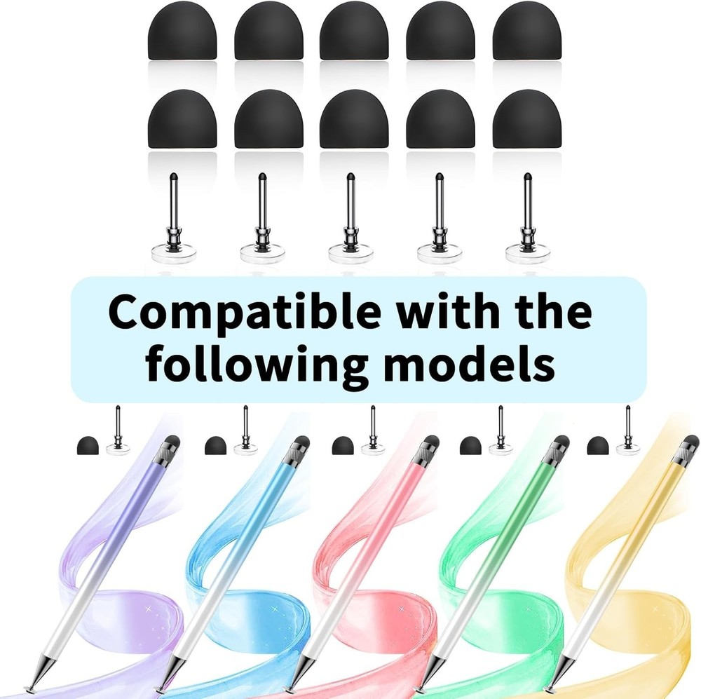 15-Count High Precision Stylus Replacement Tips Set for Ultimate Touch Accuracy