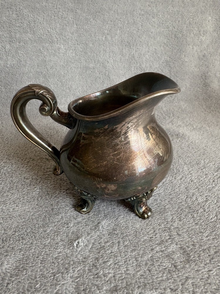 Vintage Reed & Barton 5600 Regent Silver Plated Creamer Server & Sugar Bowl Set