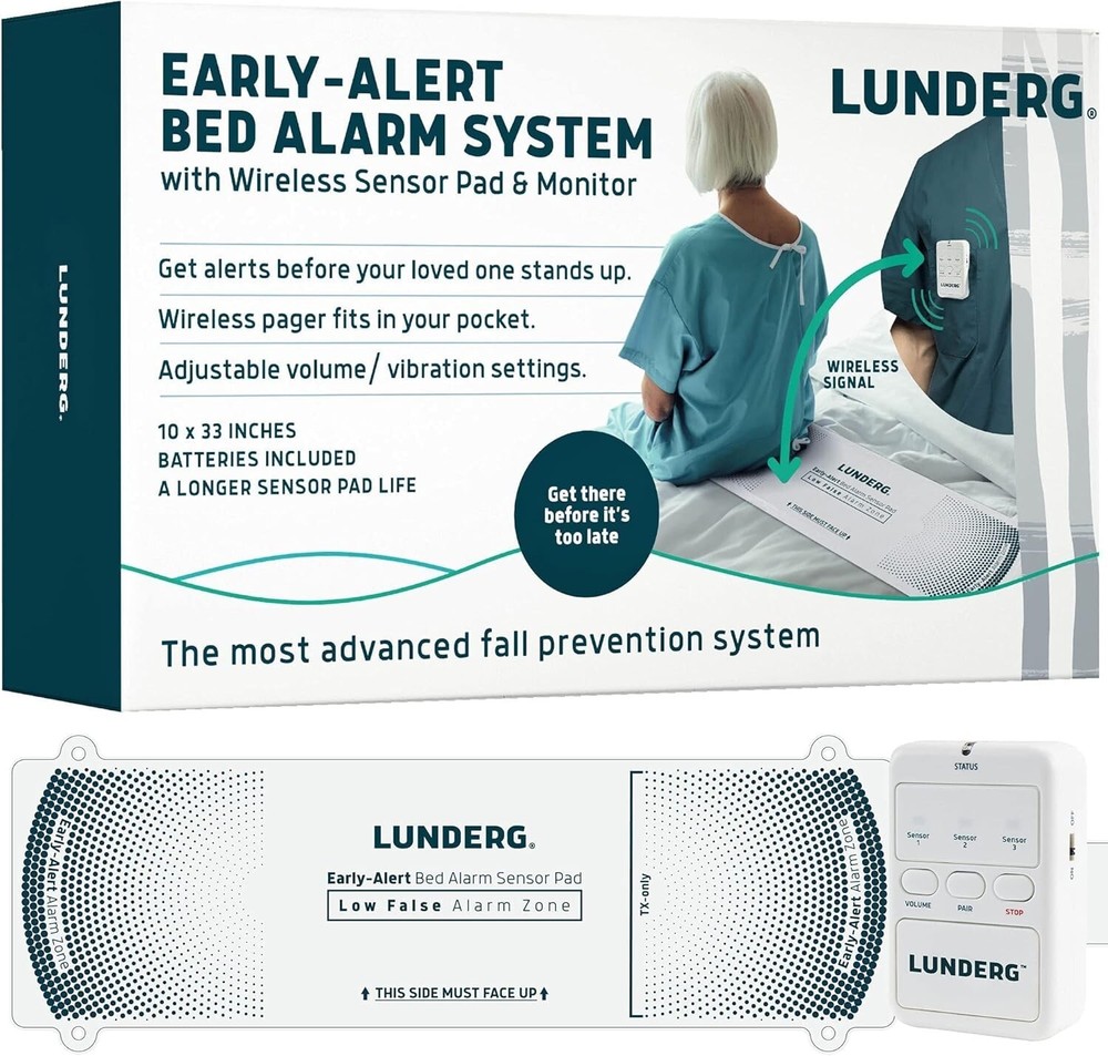 Early Alert Wireless Bed Alarm for Elderly - Smart Pre-Alert Fall Prevention
