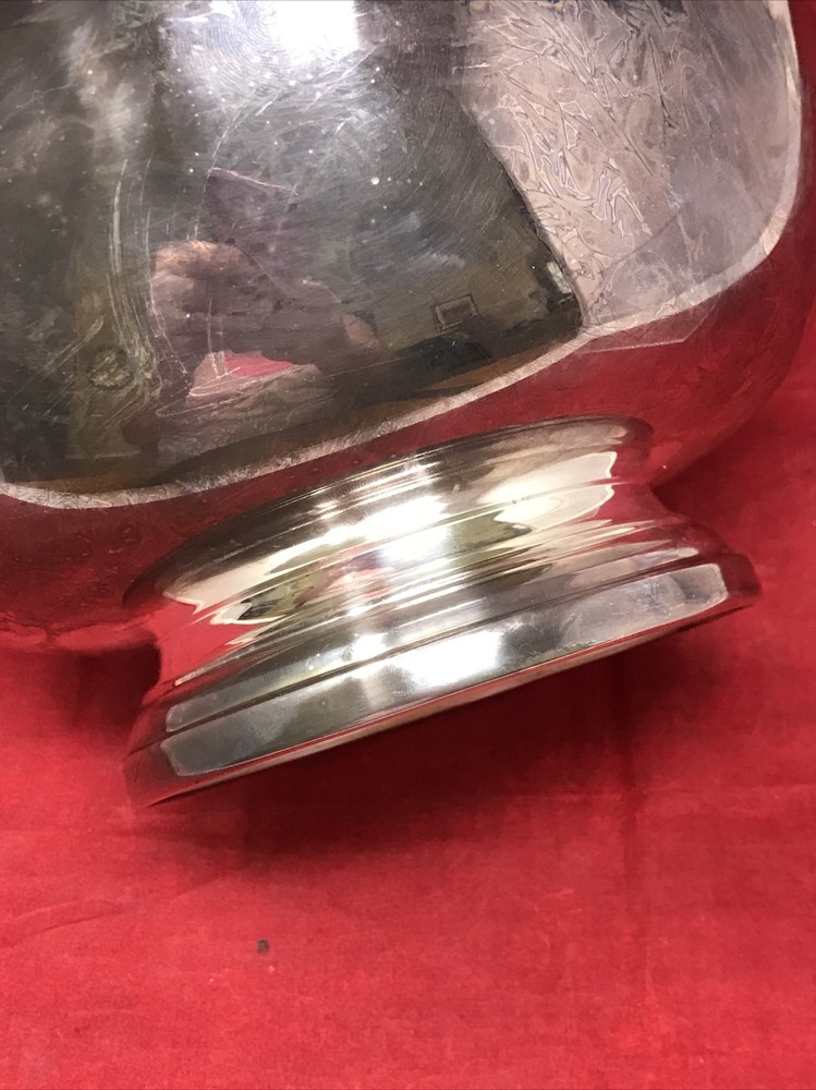 Vintage NEWPORT GORHAM 9" x 4.25" Silver Plated Footed Silverplate Bowl YB79