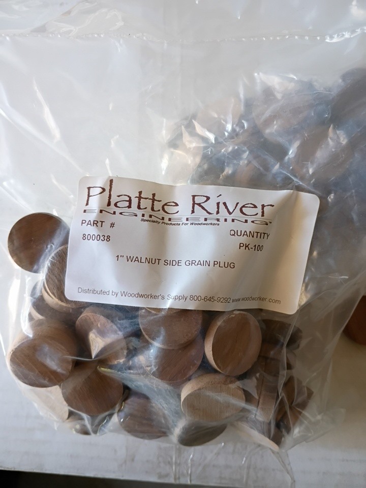 1" Walnut Side Grain Plugs