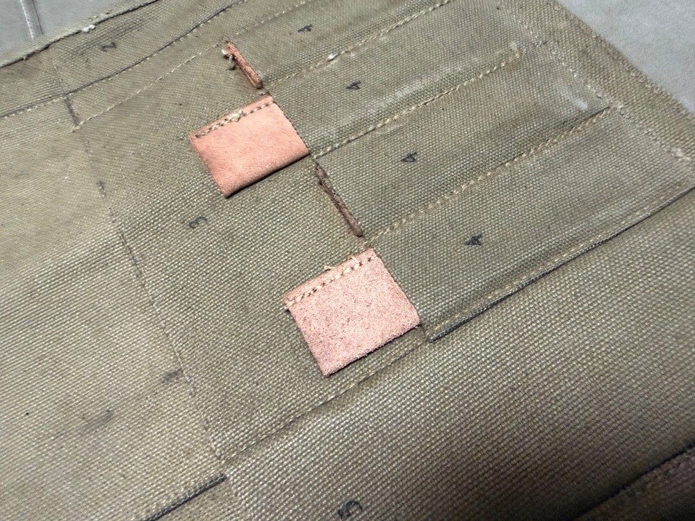 ORIGINAL WWII US ARMY M1937 CAVALRY RANGE FIELD COOKING UTENSILS ROLL-JQMD 1944