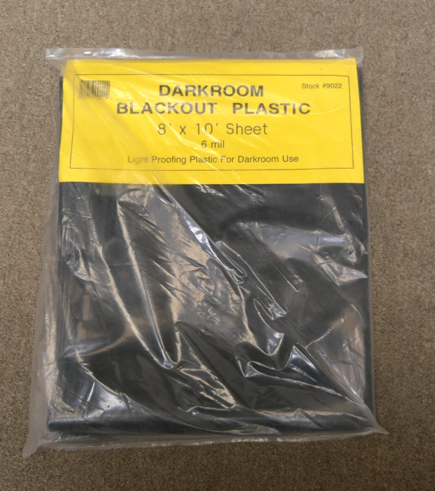 Light proofing plastic sheet (8ftx10ft) for Darkroom Blackout