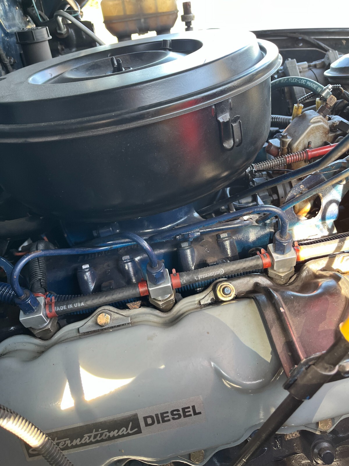 Ford 6.9/7.3L IDI Fuel Injector Return Line Kit-HOSE/CLAMPS/ORINGS-6061 ALUMINUM