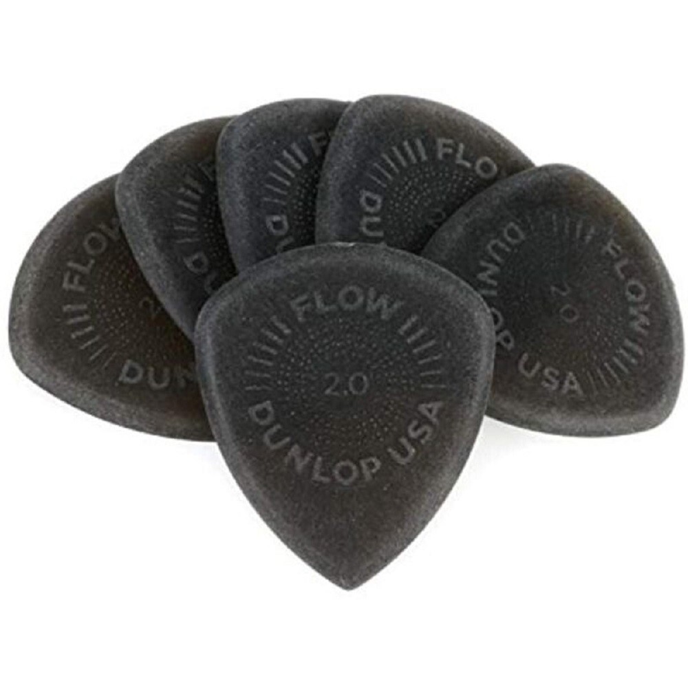 NEW Dunlop 549P Flow Standard Grip Guitar Picks, 2.0mm