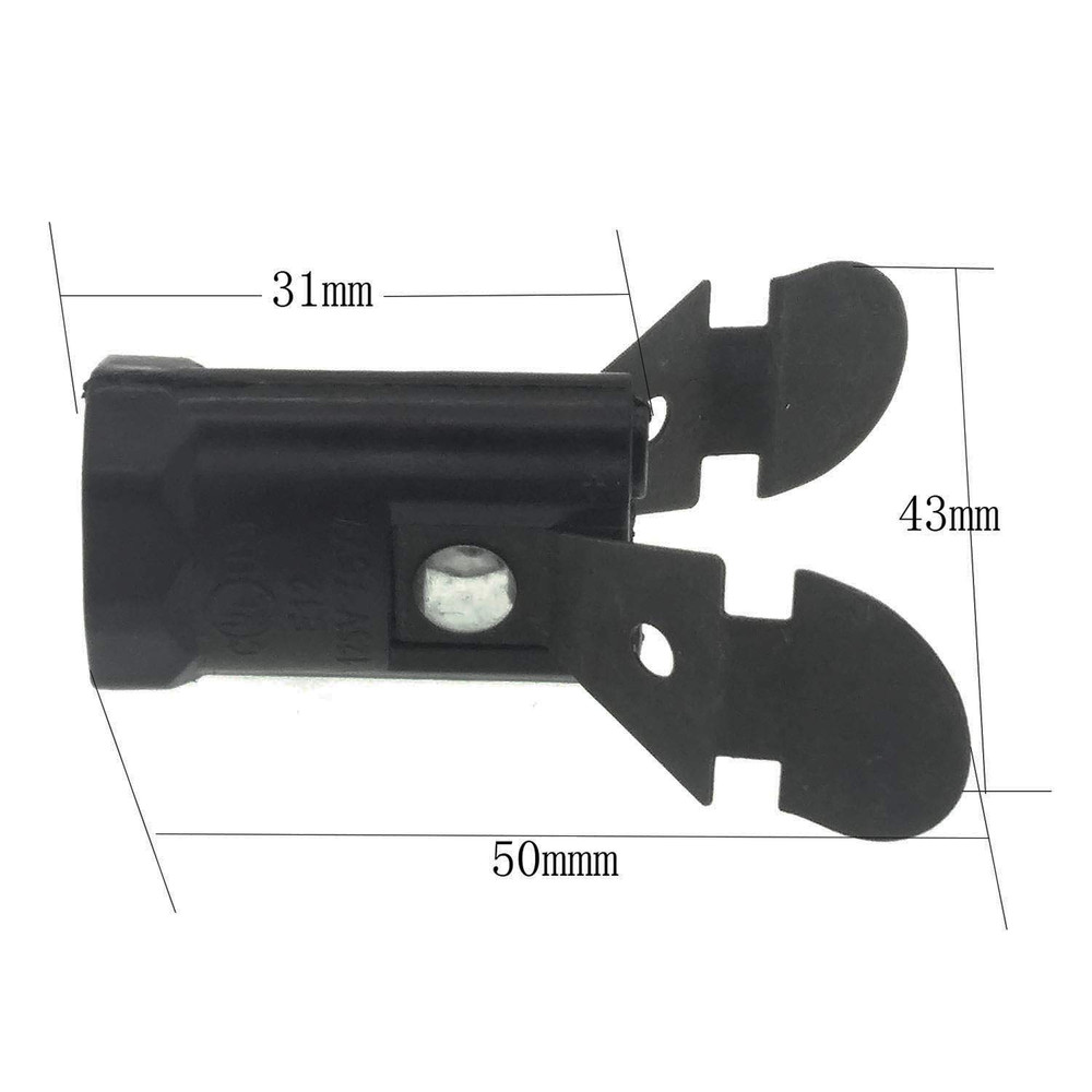 E12 Candelabra Lamp Holder,Candelabra Base Phenolic Sockets with Double Spring C