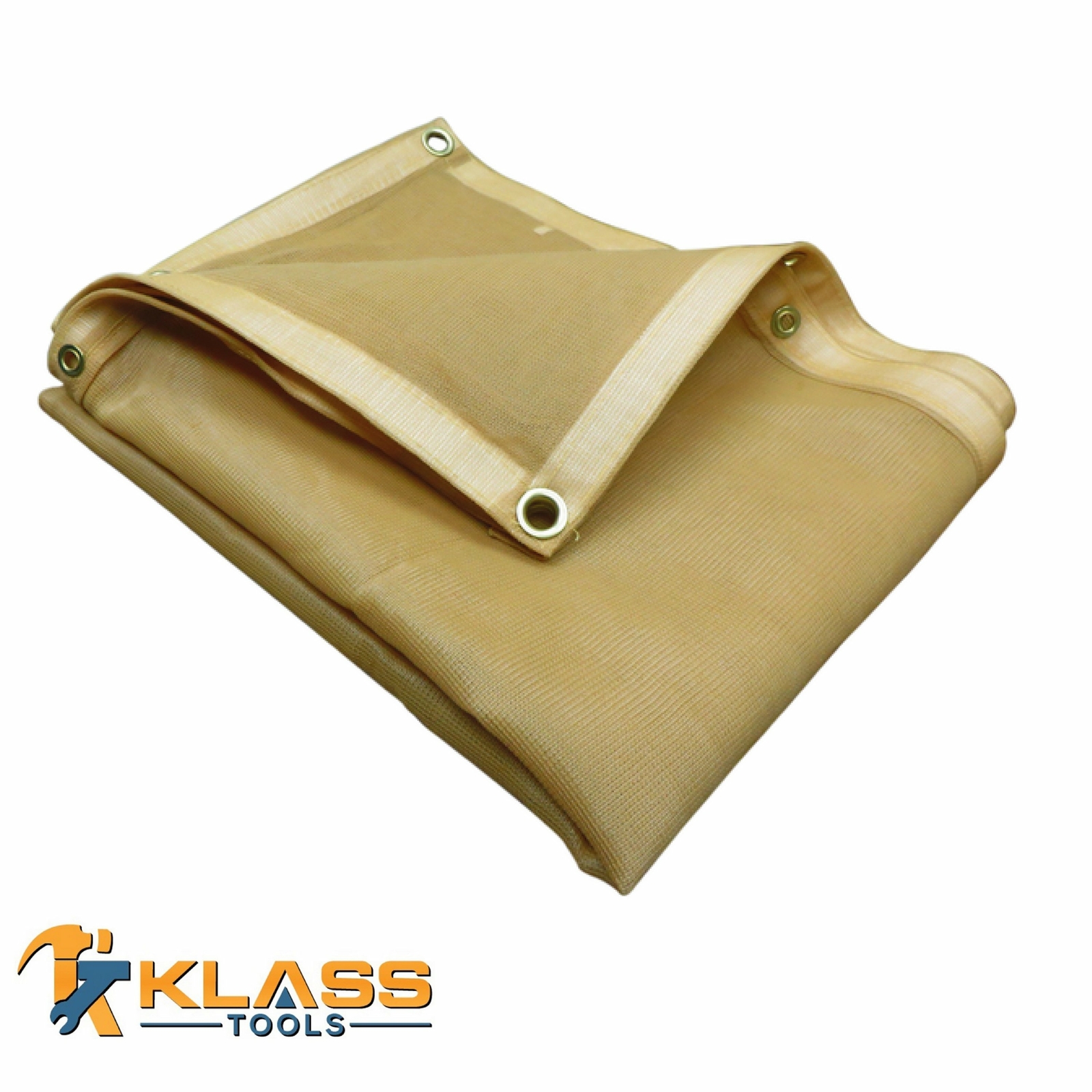 Heavy Duty Tan Shade Mesh Tarp (Comes in 69 Different Sizes) by KlassTools