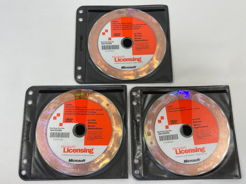 Microsoft System Center Configuration Manager 2007 with SP1 DVD Set Windows PC