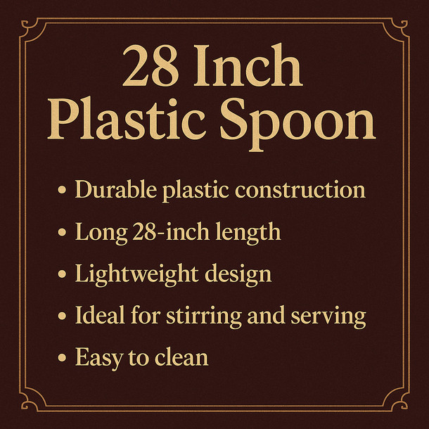 LD Carlson 28 Inch Plastic Spoon
