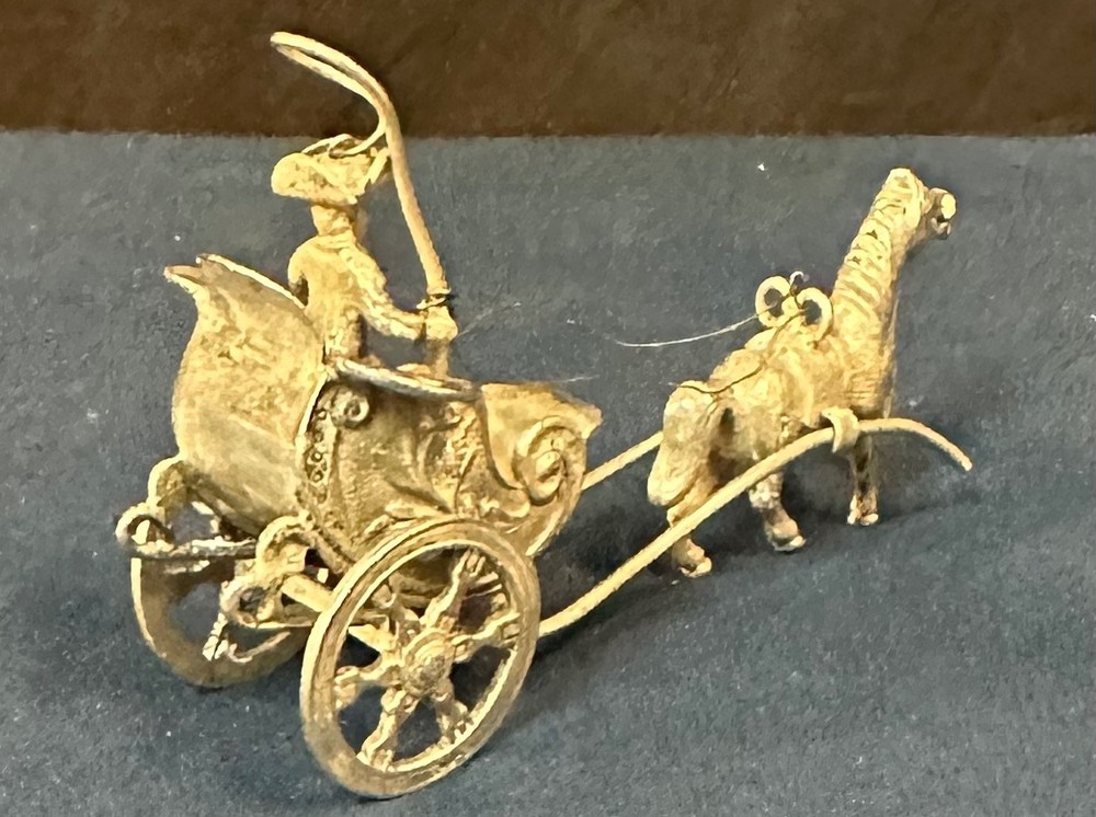 Miniature 800 Silver Coach & Horse