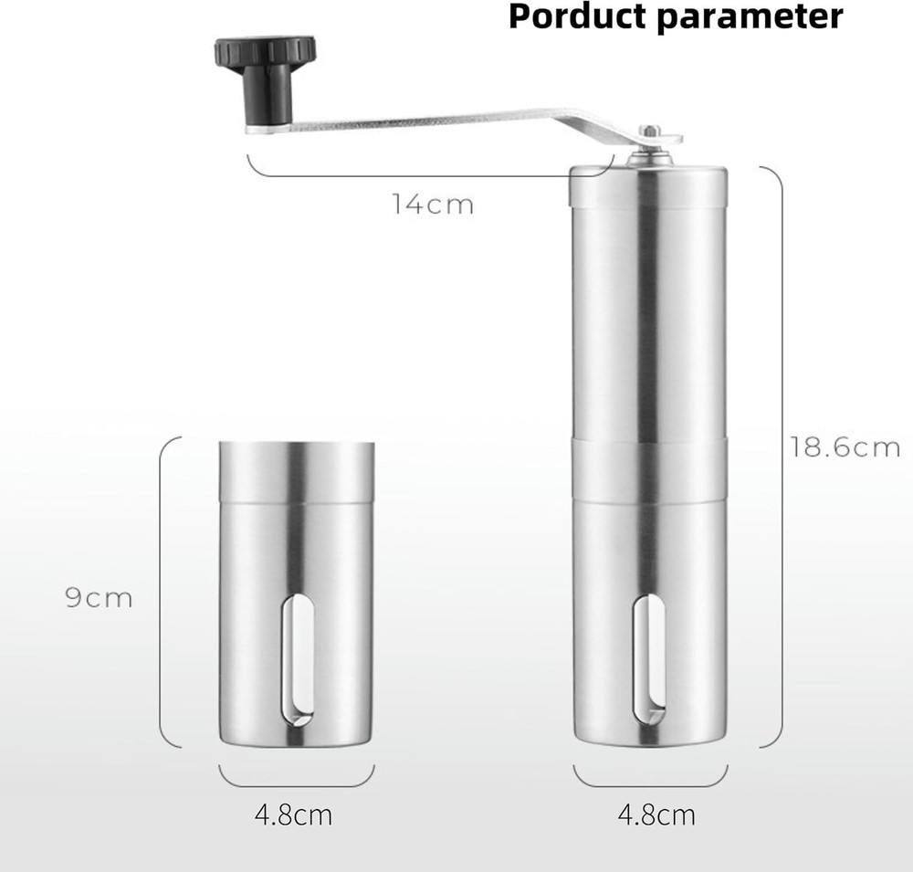 Manual Coffee Grinder, Multi Adjustable Settings, Portable Hand Coffee Grinde...