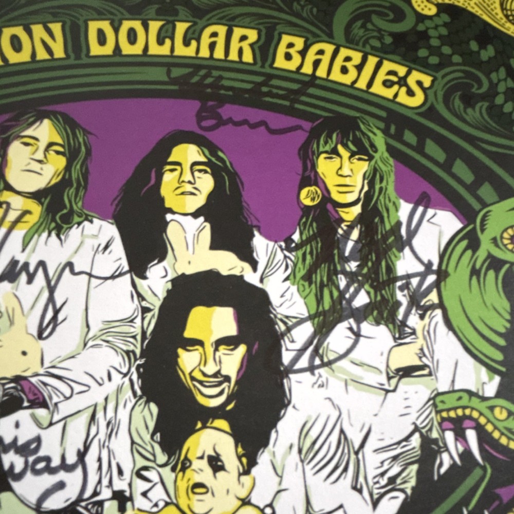 Alice Cooper Billion Dollar Babies Trillion Dollar signed insert 4 signatures