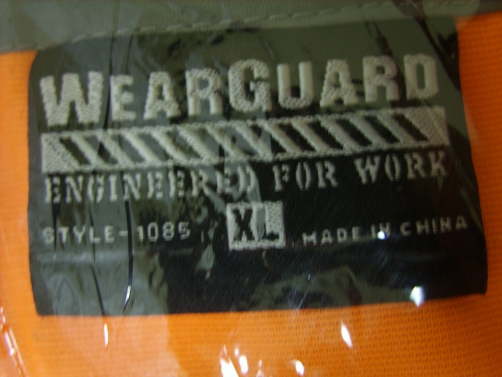 WearGuard - Orange High Visibility Reflective PPE Construction Work Vest #1085