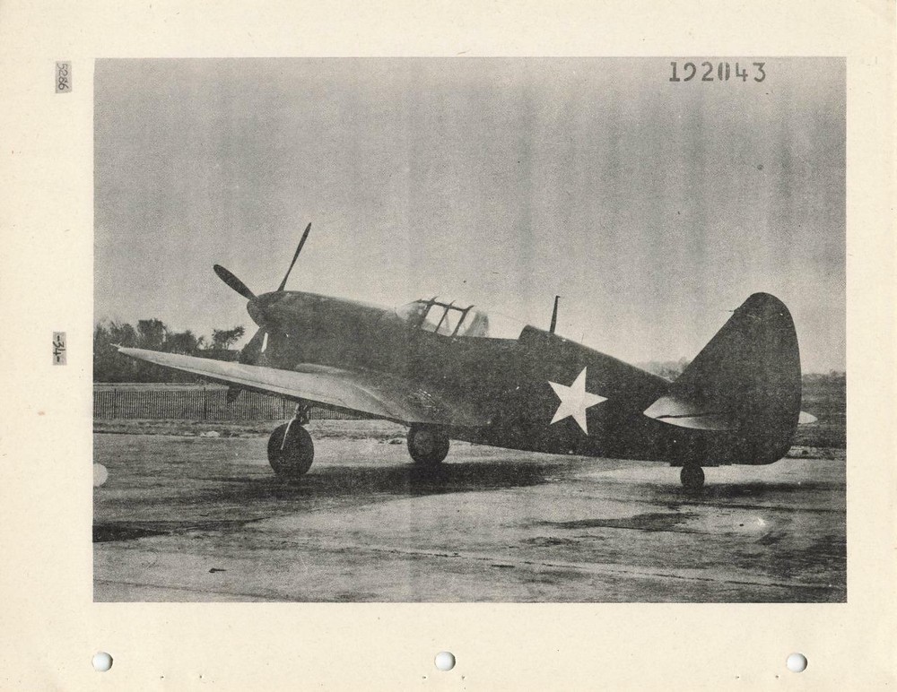 1945 AAF CURTISS-WRIGHT XP-60A,C,E FIGHTER INSPECTION, PERFORMANCE,ACCEPTANCE-CD