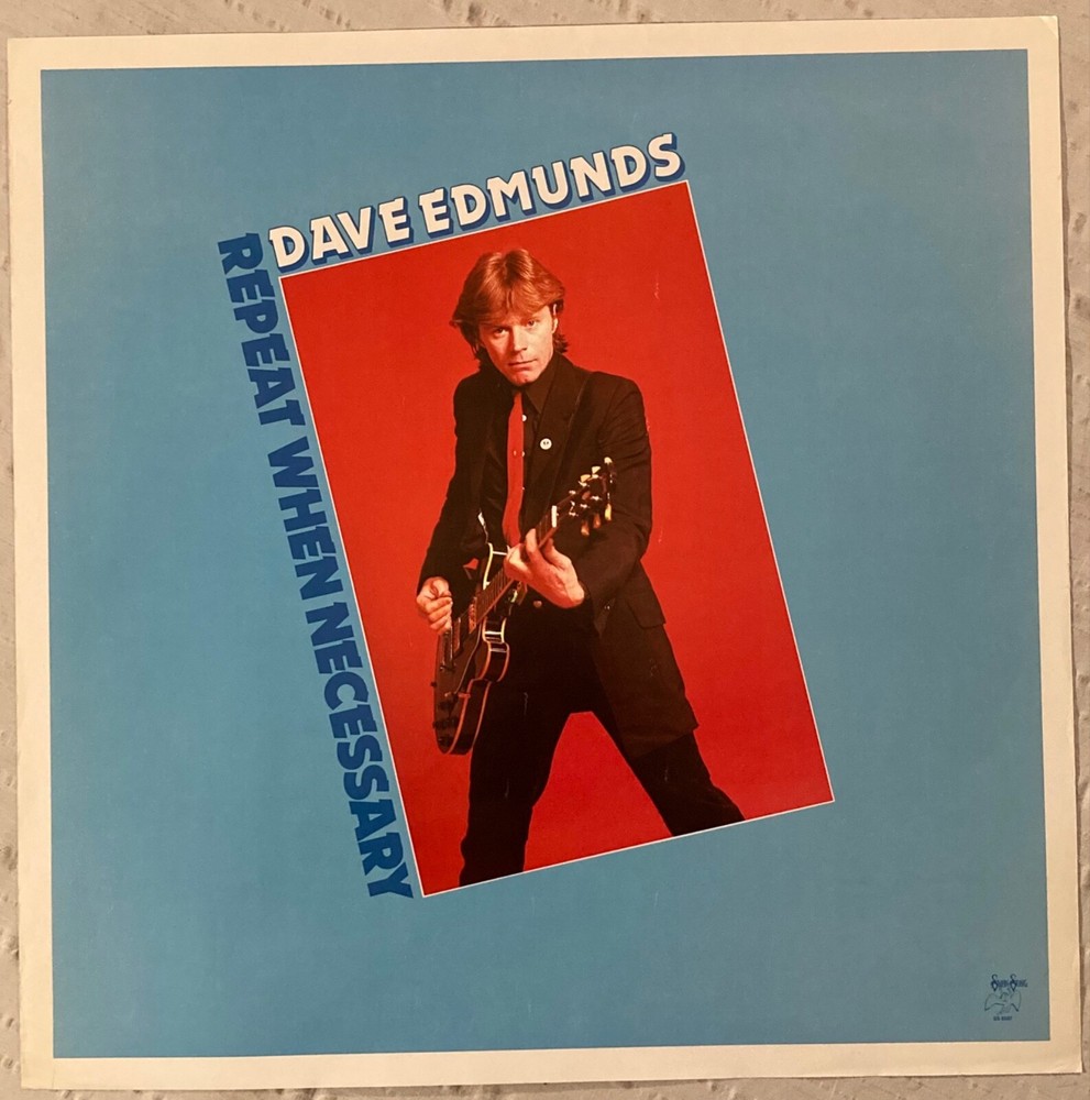 Dave Edmunds 1979 Promo Poster Swan Song Records Repeat When Necessary I