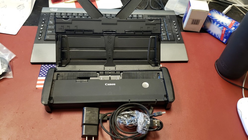 Canon ImageFORMULA P-215II Portable Duplex Document Scanner USB 3.0 w/power