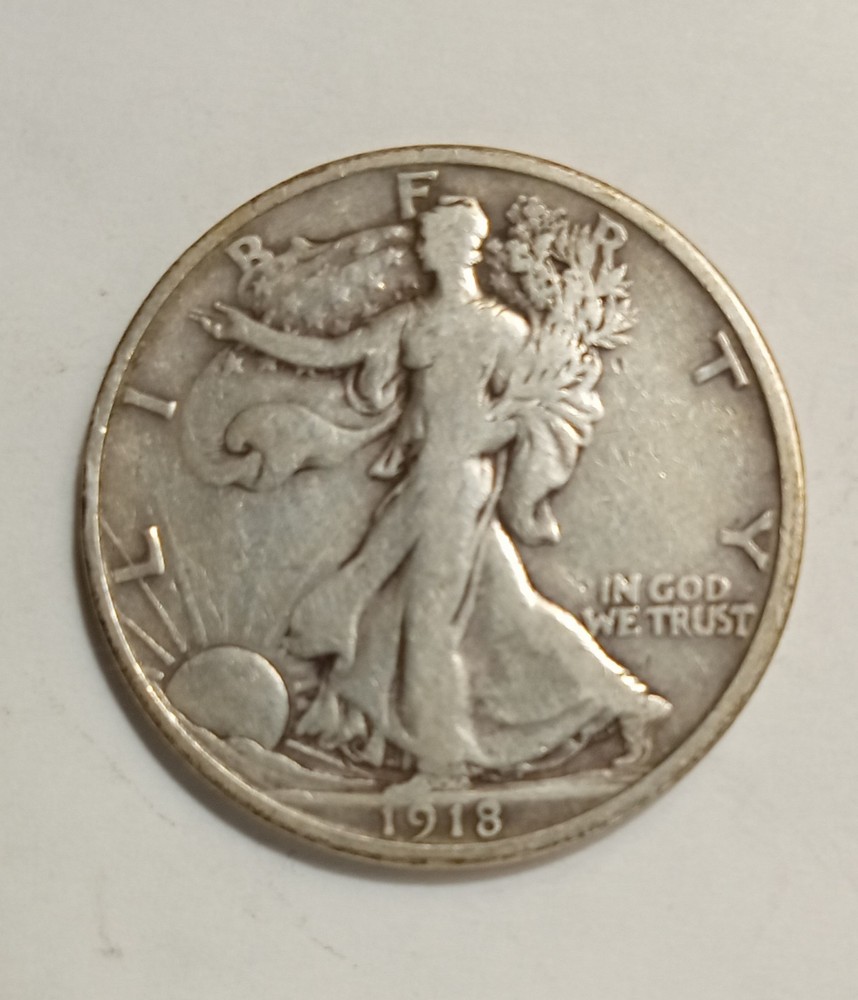 1918 Walking Liberty Half Dollar
