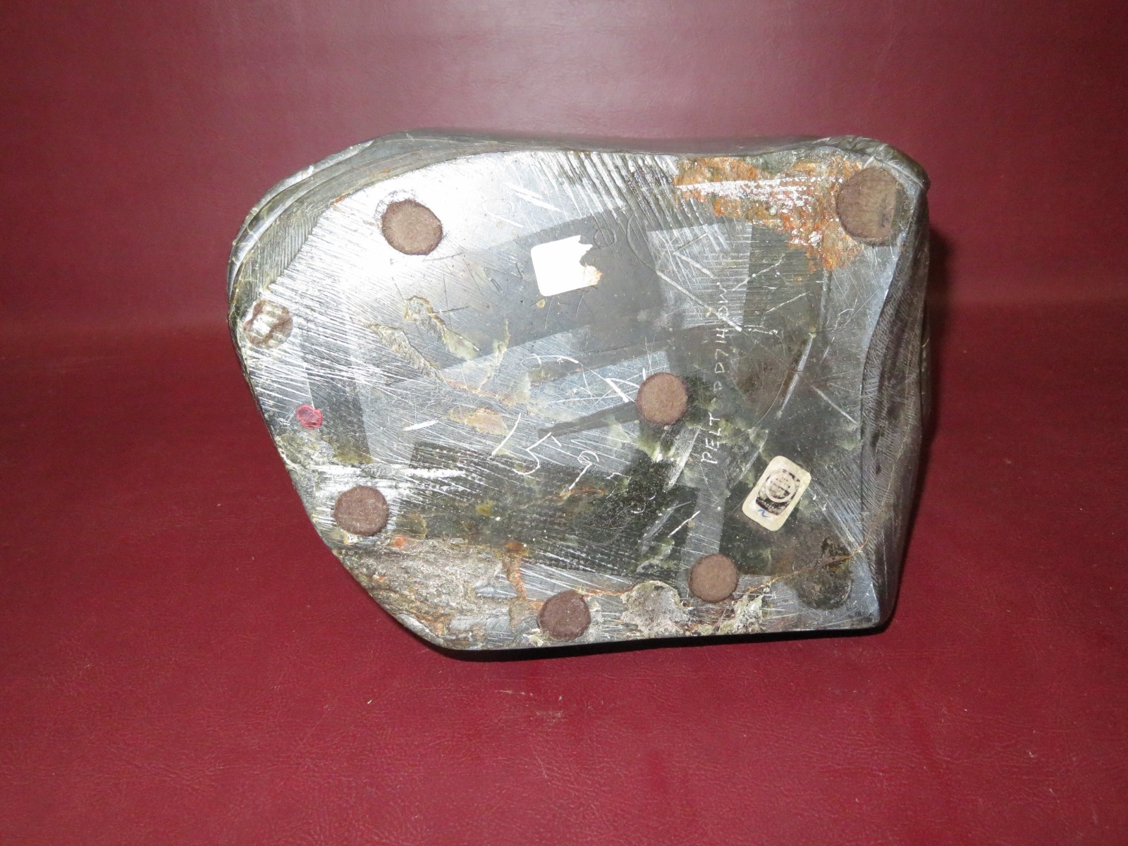 Vintage Canada Eskimo Art Inuit Hand Carved Soapstone Polar Bear Fish Sculpture