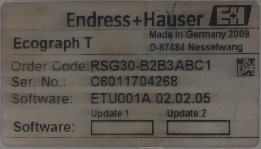 Endress + Hauser Ecograph T Recorder | RSG30-B2B3ABC1