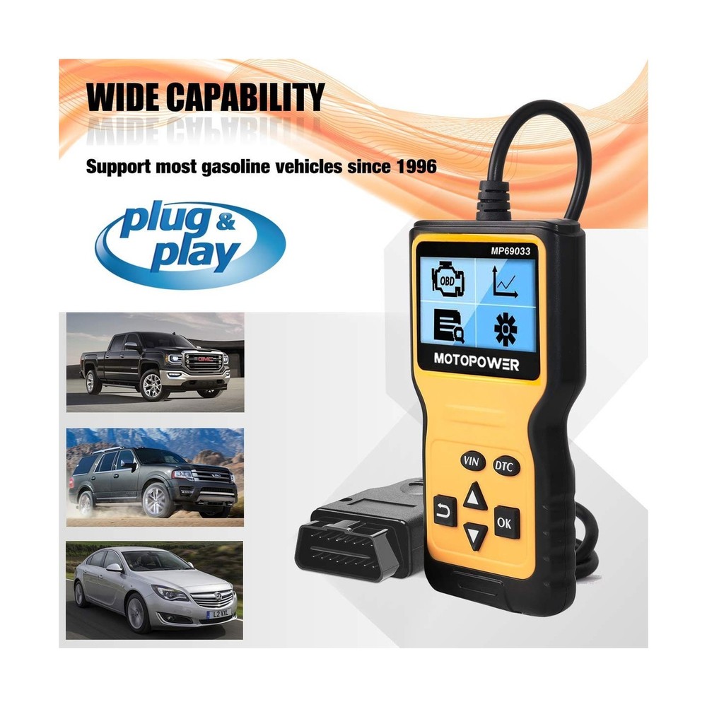 MOTOPOWER MP69033 Car OBD2 Scanner Code Reader Engine Fault Code Reader Scann...
