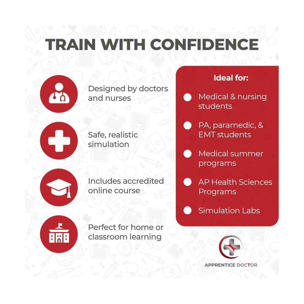 The Apprentice Doctor Phlebotomy Practice Kit – Complete Phlebotomy Traini