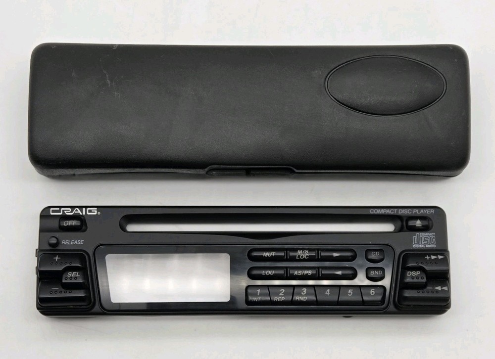 CRAIG Replacement Faceplate & Case For Car Stereo Compact Disc Player Untested