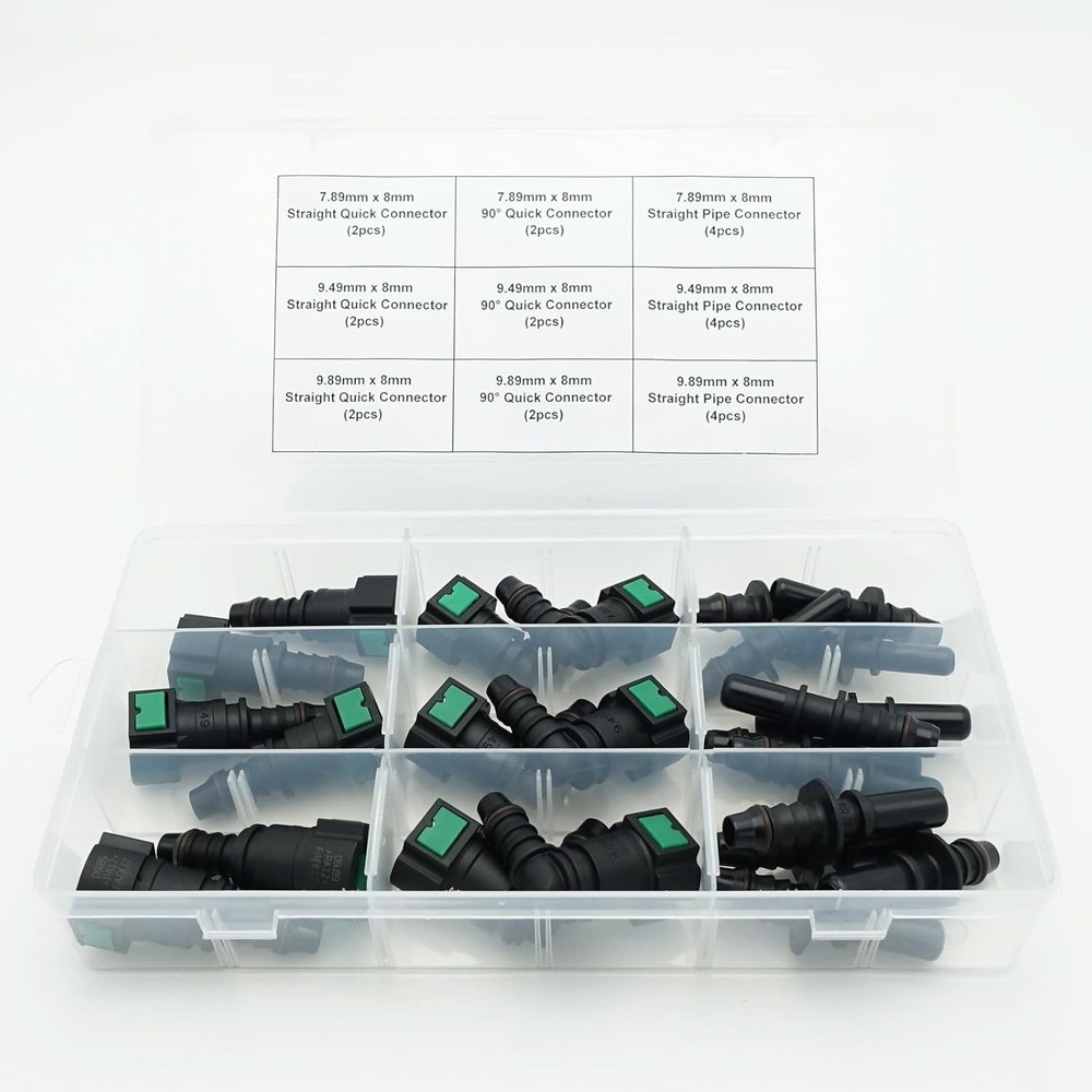 AC PERFORMANCE 24PCS Assorted - Assortment - 8mm, Quick Connector Kit